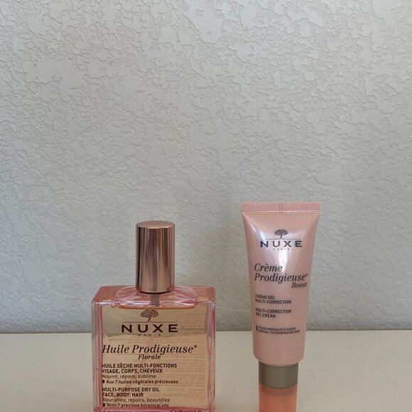 NUXE Huile Prodigieuse Florale Oil 100 ml + Boost Gel Cream |French Skincare-New - Picture 1 of 7